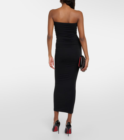 Wolford Fatal Strapless Stretch-jersey Maxi Dress In Black