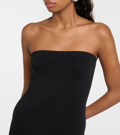 Wolford Fatal Strapless Stretch-jersey Maxi Dress In Black