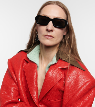 Prada Eckige Sonnenbrille In Schwarz