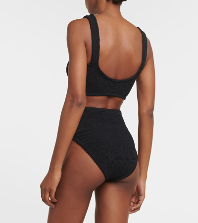 Hunza G Nadine Seersucker Bikini In Blue