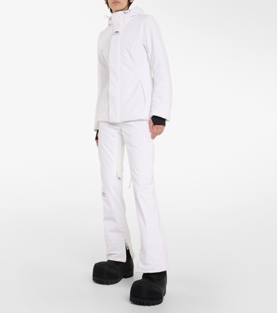 Balenciaga Ski Hourglass 3b Sports Icon Puffer Jackets White In White