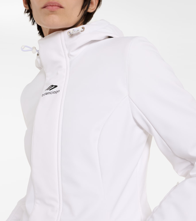 Balenciaga Ski Hourglass 3b Sports Icon Puffer Jackets White In White