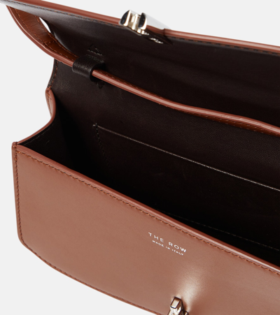 The Row Sofia Leather Crossbody Bag In Brown