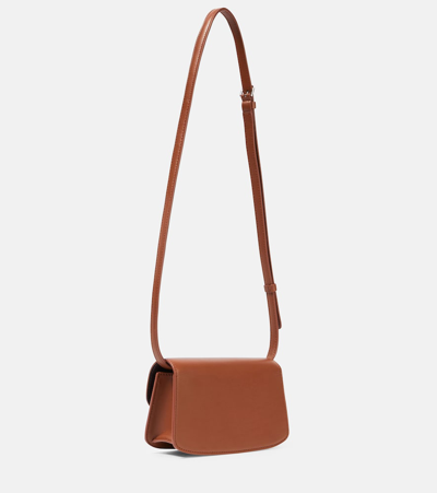 Shop The Row Sofia Leather Crossbody Bag In Brown