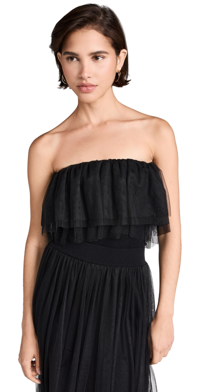 Shop Autumn Cashmere Tulle Tube Top Black