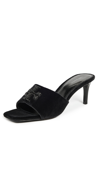 Shop Tory Burch Eleanor Pave Mule Sandals 65mm Perfect Black