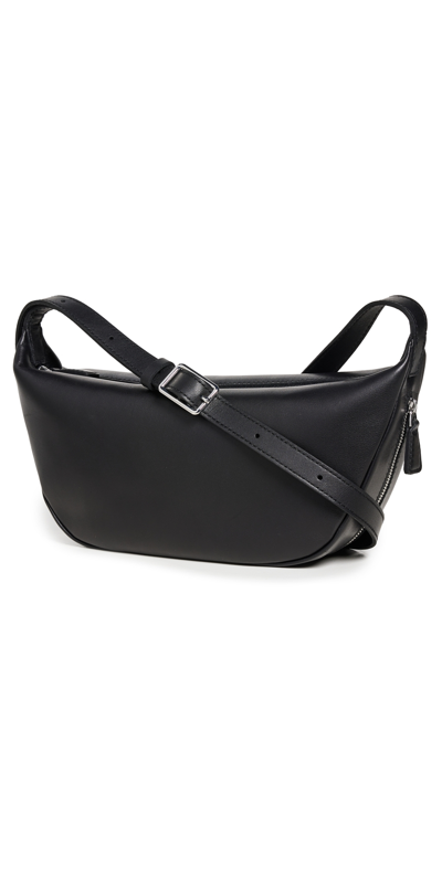 Shop Madewell The Sling Crossbody Bag In Leather True Black