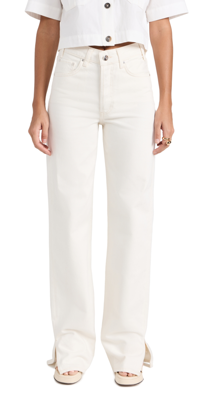Shop Anine Bing Roy Jeans White