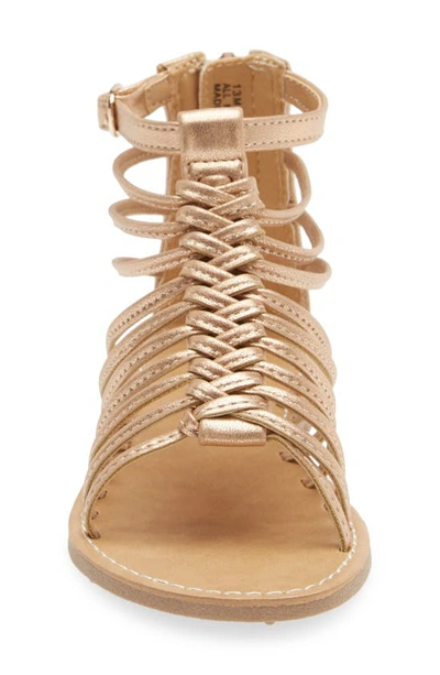 Shop Nordstrom Kids' Amira Gladiator Sandal In Gold