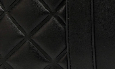 Shop Badgley Mischka Quilted Weekend Duffle Bag In Black