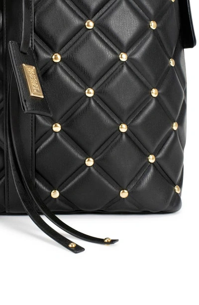 Shop Badgley Mischka Quilted Weekend Duffle Bag In Black