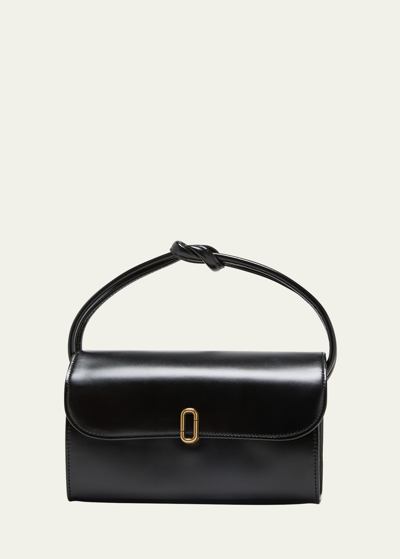Shop Marc Jacobs Runway Mini J Marc Leather Box Bag In Black