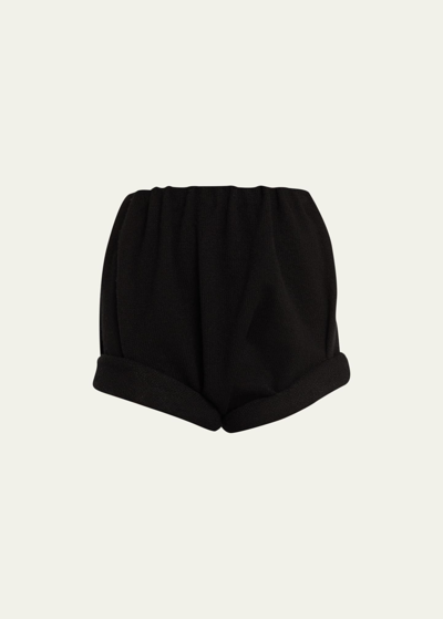 Shop Marc Jacobs Runway Cashmere Mini Shorts In Black