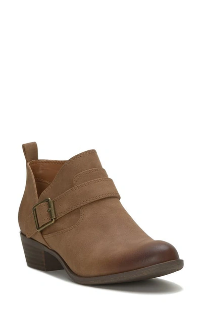 Shop Lucky Brand Bermer Bootie In Brown Grdnll