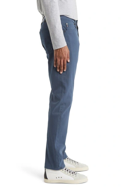 Shop Ag Everett Sueded Stretch Sateen Straight Fit Pants In Sulfur Bright Night