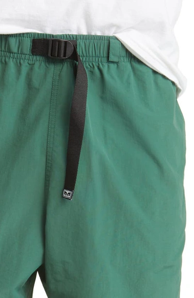 Shop Obey Hang Out Belted Nylon Shorts In Palm Leaf