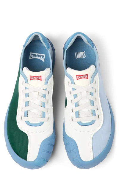 Shop Camper Twins Mismatched Sneaker In Green/ White/ Blue