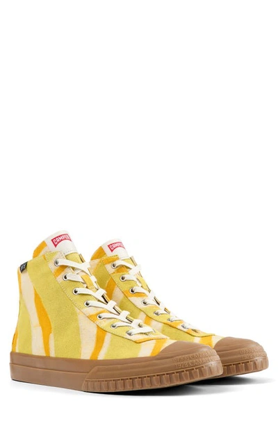 Shop Camper Camaleon 1975 High Top Sneaker In Yellow Multi