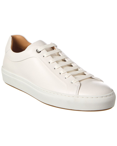 Shop Hugo Boss Mirage Leather Sneaker In White
