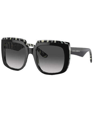 Shop Dolce & Gabbana Women's Dg4414 54mm Sunglasses In Black