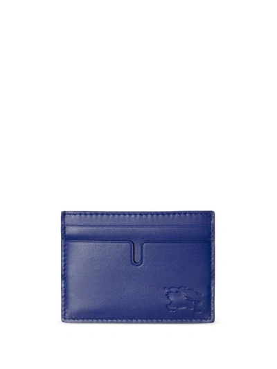 Shop Burberry Ekd Card Holder Accessories In Blue