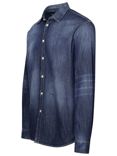 Shop Dsquared2 Jeans Shirt In Blue