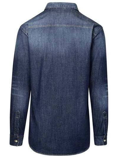 Shop Dsquared2 Jeans Shirt In Blue