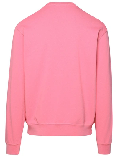 Shop Dsquared2 Pink Cotton Sweatshirt