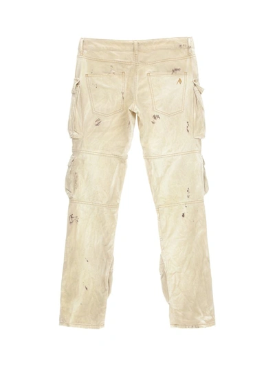 Shop Attico The  Trousers In Natural Marble