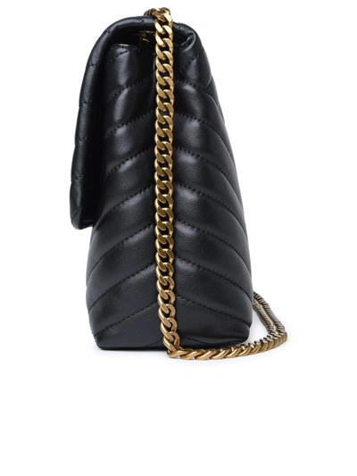 Shop Tory Burch Kira Black Leather Shoulder Bag