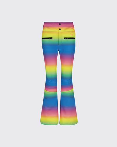 Shop Perfect Moment Aurora High Waist Flare Pant In Rainbow