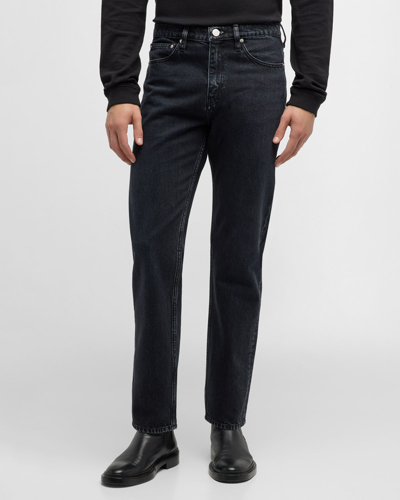 Shop Frame Men's Straight-leg Washed Denim Jeans In Inkwell