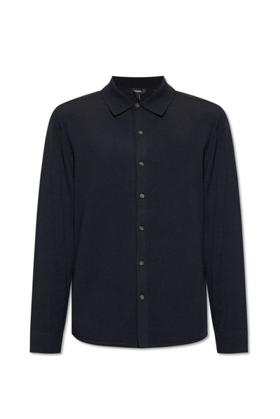 Shop Theory Lorean Buttoned Shirt In Black