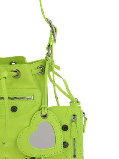 Balenciaga Cagole Bucket Bag In Fluo Yellow