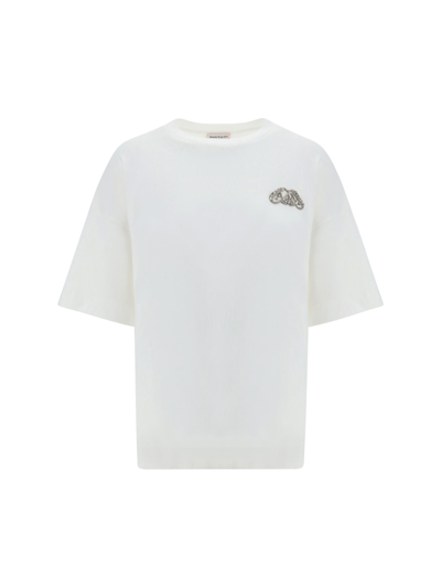 Shop Alexander Mcqueen T-shirt In Optical White
