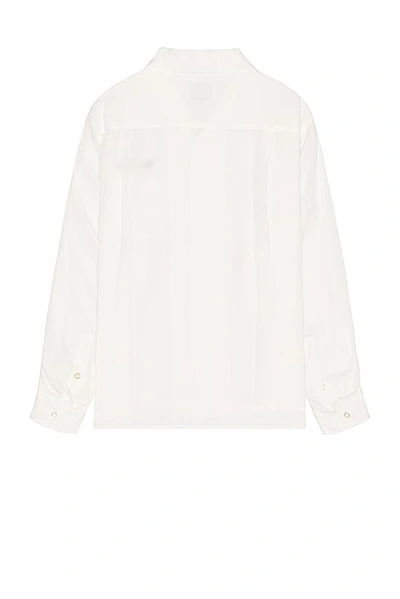 Shop Wacko Maria 50's Long Sleeve Shirt In White