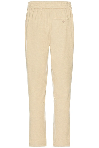 Wao Ribbed Knit Pant In Tan