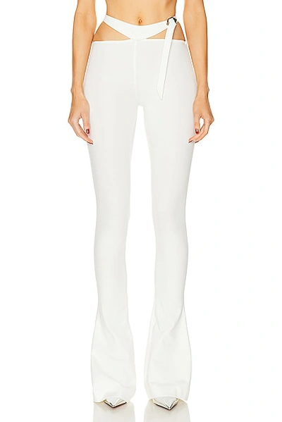 Shop Attico Jersey Pant In White