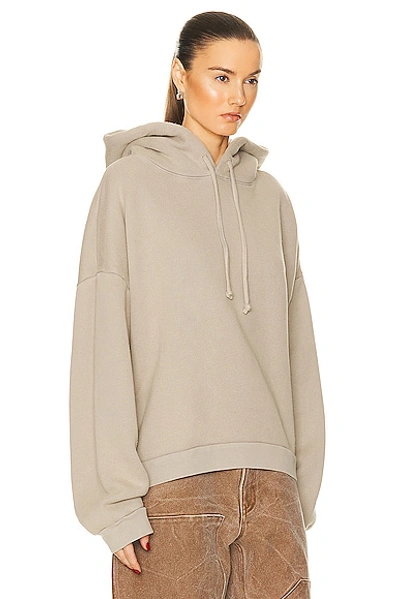 Shop Acne Studios Drawstring Sweater In Concrete Grey