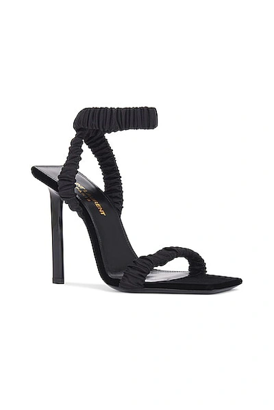 Saint Laurent Pam Sandal In Nero