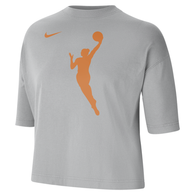 Shop Nike Team 13  Women's Wnba Boxy T-shirt In Grey