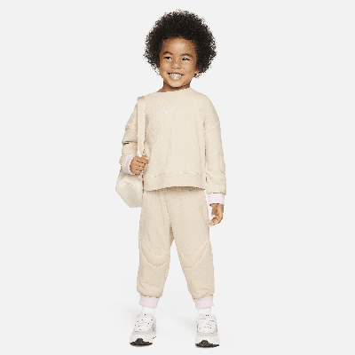 Shop Nike Readyset Toddler 2-piece Set In Brown