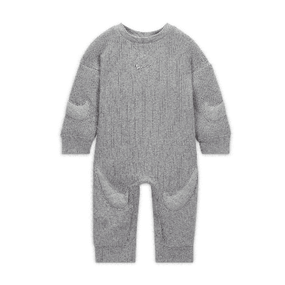 Shop Nike Readyset Baby (0-9m) Bodysuit In Grey
