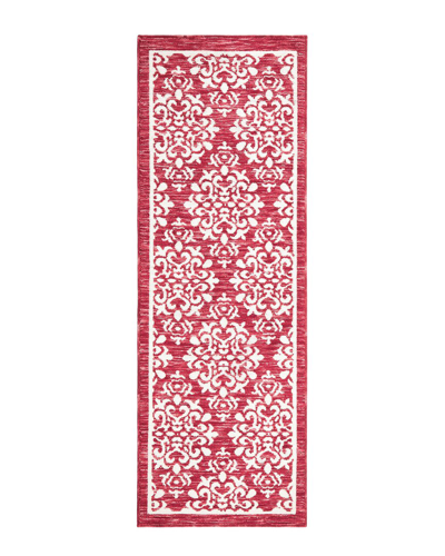 Shop Town & Country Everyday Everwashª Tufted Damask Medallion Multi-use Decorative  Rug In Red