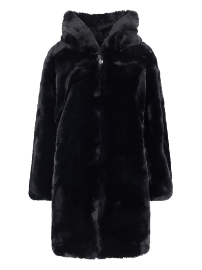 Shop Moose Knuckles 'state Bunny' Maxi Coat In Black  