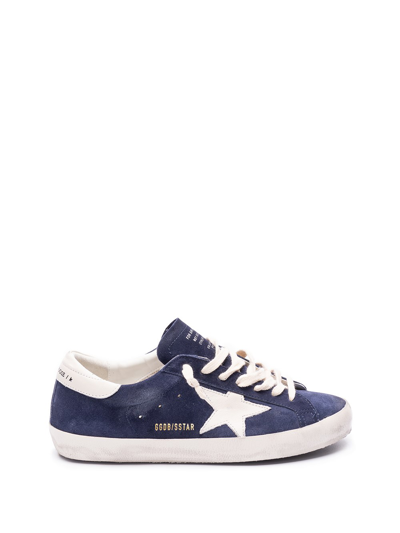 Shop Golden Goose `super-star` Sneakers In Blue