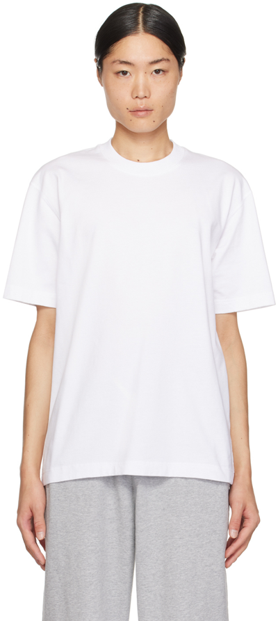 Shop Reigning Champ White Midweight T-shirt In 100 White
