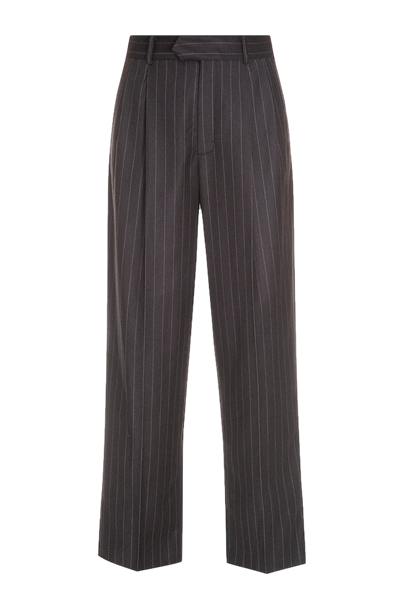 Shop A/m/g Striped Pants In Grey