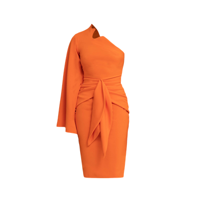 Shop Anitabel Nyx Pencil Dress In Orange