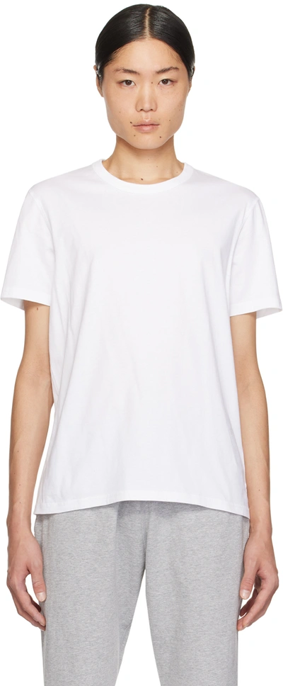 Shop Reigning Champ Two-pack White & Black T-shirts In White/black
